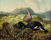 Ferdinand von Wright Black Grouses Sweden oil painting artist